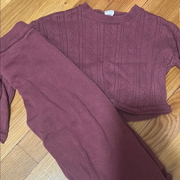 Dusty Rose Knit Two-Piece Set - Picture 1 of 2